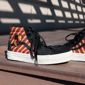 Kids Harry Potter Gryffindor Vans High Tops Skateboard Shoes Kids size 3.5